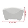 Unique Bargains Waterproof Spa Bath Pillow Cushion Support Head Neck W/ Suction Cups 10.4 Inch x 5.7 Inch White - 4 of 4