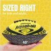 Activ Life 2 Pack Water Football for Pool, Beach, Lake, Waterproof Pool Toys for Kids, Double Lacing for Easy Grip- Blue/Yellow - 4 of 4