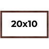 PosterPalooza | Panoramic Classic Modern Brown Frame - UV Acrylic, Foam Board Backing, Hanging Hardware - 2 of 4