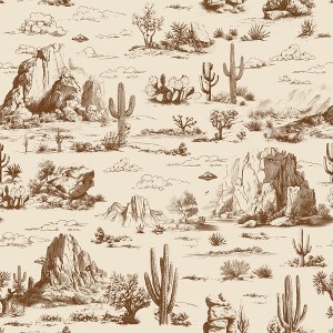 Veer Decor Area 51 Novelty Toile Peel and Stick Wallpaper - 1 of 4