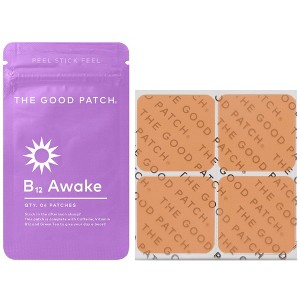 The Good Patch B12 Awake Plant-Based Vegan Wellness Patch - 4ct - 1 of 4