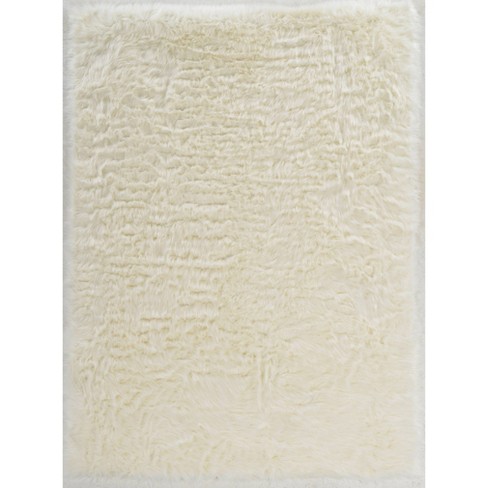 Faux Sheepskin Rug - Linon - image 1 of 4