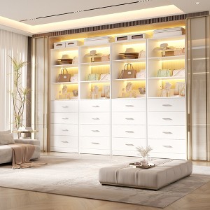 Besiost Closet Organizer System with Wood Drawers and Shelves - 1 of 4