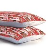 Deny Designs King Cynthiaf Gingerbread Village Duvet Cover and Pillow Sham Pink - 3 of 3