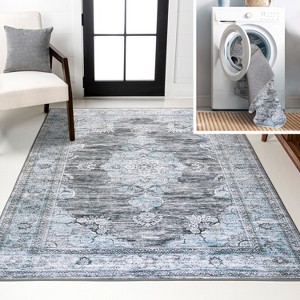 JONATHAN Y Bausch Bohemian Distressed Chenille Machine-Washable Area Rug - 1 of 4