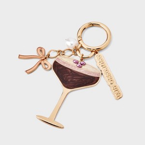 Espresso Era with Bow Bag Charm - A New Day™ Gold/Brown - 1 of 2