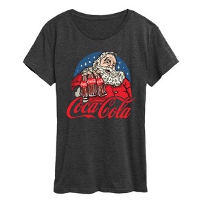 Women's - Coca-Cola - Santa Coke Bottles Short Sleeve Graphic T-Shirt - 1 of 3