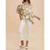 Women's Ruffle Vintage Floral Oversized Blouse - AnnieWear - 3 of 3