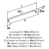 Amerock Collet Appliance Pull for Large Panels and Oversized Cabinets - 3 of 4