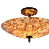 Chloe Lighting Shelley Mosaic 2 Light Semi-Flush Ceiling Fixture 16" Shade - 4 of 4