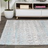 Ancient Faded Trellis Area Rug  - JONATHAN Y - 4 of 4
