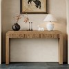 Rustic Console Table with Drawers, Narrow Entryway Table with Wood Grain Finish, Hallway & Sofa Table for Living Room-Maison Boucle - 2 of 4