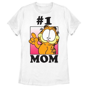 Women's Garfield Mother's Day #1 Mom  T-Shirt -  - - 1 of 4