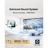 Itopfox 7.1Ch Dolby Atmos Soundbar with Wireless Subwoofer, 4 Wired Surround Speakers, Smart App Control, Home Theater Sound System for TV - 4 of 4