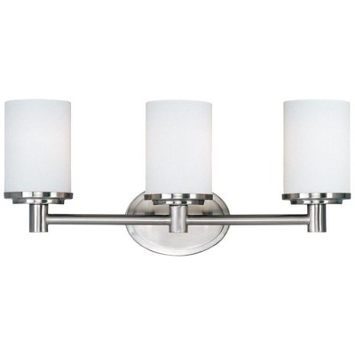 Maxim Lighting Cylinder 3 - Light Vanity in  Satin Nickel
