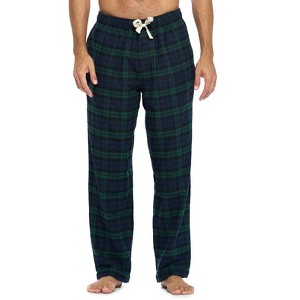 Ashford & Brooks Mens Super Soft Flannel Plaid Pajama Sleep Pants - 1 of 4