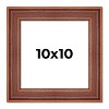 PosterPalooza | Square Contemporary Brown Picture Frame - UV Acrylic, Foam Board Backing, Hanging Hardware - 2 of 4