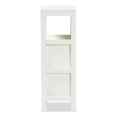 Reuben White Wood 2-Drawer Storage Cabinet