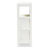 Reuben 2 Drawer Wood Storage Cabinet White - Baxton Studio: Mid-Century Modern Bathroom Floor Organizer with 10 Shelves - 4 of 4