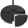 Sunnydaze Outdoor Steel Offset Cantilever Patio Umbrella with Round Base Set - 10' - 3 of 4