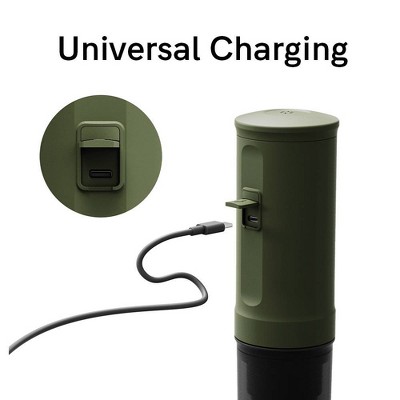 Forest Green Portable Electric Espresso Machine with Grinder