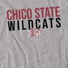 California State University Chico Official Stacked Adult T Shirt, Athletic Heather - 2 of 4