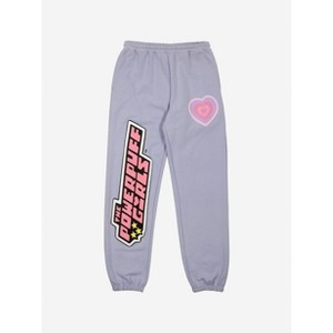Powerpuff Girls Puff Print Heart Adult Blue Sweatpants - 1 of 4