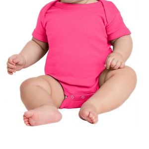 Mafoose Infant Short Sleeve Baby Rib Bodysuit - 1 of 4