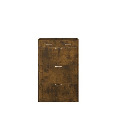 NicBex Shoe Cabinet with 2 Drawers Modern Freestanding Hidden Shoe Storage Cabinet with 3 Flip Drawers for Entryway,Hallway
