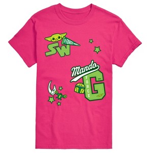 Men's - Star Wars - The Mandalorian Mando Letterman Short Sleeve Graphic T-Shirt - 1 of 3