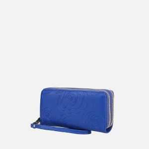 MKF Collection Ellie Genuine Leather Flower-Embossed Women’s Wristlet Wallet by Mia K - 1 of 4