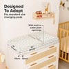 2pk Isla Changing Pad Covers for Girl, Boy, Soft Contoured Diaper Changing Table Pad Cover Sheets Neutral - 4 of 4