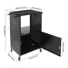 YIYIBYUS Locking File Cabinet with Hooks, Computer Cart with Wheels - 4 of 4
