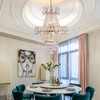 Gold Crystal Chandeliers, Large Contemporary Luxury Ceiling Lighting for Living Room Dining Room Bedroom Hallway - 2 of 4