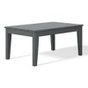 WestinTrends Malibu Low Outdoor HDPE Patio Rectangle Coffee Table - 4 of 4