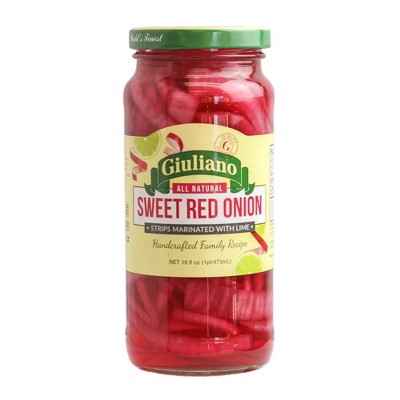 Giuliano Sweet Red Onion Strips - 6 pack, 16 oz