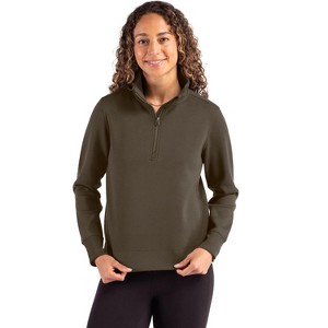 Cutter & Buck Roam Epic Versatility Recycled Womens Quarter Zip Pullover - 1 of 2