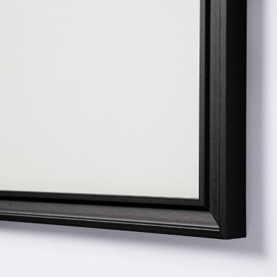 16.26&#34; x 16.26&#34; Matted to 4&#34;x6&#34; Gallery Frame Art Black - Threshold&#8482; designed with Studio McGee