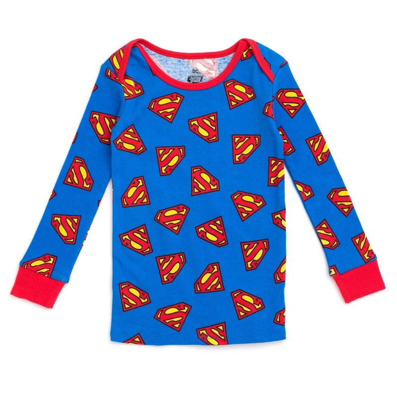 DC Comics Justice League Superman Batman Sweatshirt and Pants Set Infant to Toddler, 3 of 8
