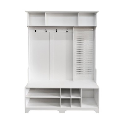 NicBex 77.17"H Modern Hall Tree with Storage for Living Room