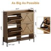 Acekool Shoe Cabinet with 4 Flip Drawers, Hidden Shoe Storage with Open Compartments and Side Hooks, Entryway Organizer in Multiple Finishes - 2 of 4