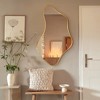 Beautyolove Asymmetric Gold Aluminum Alloy Framed Wall Mirror Modern Irregular Wall Mirror - 2 of 4