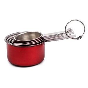 YBM Home 5-Piece Stainless Steel Stackable Measuring Cups, Measurement Dry or Liquid Ingredients, For Cooking & Baking - 1 of 3