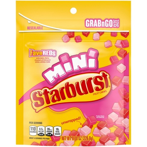Starburst Fruit Chews, Original, Minis, Unwrapped! - 1.85 oz