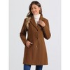 INSPIRE CHIC Women's Single Breasted Notched Lapel Long Winter Coats - 3 of 4