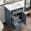 Tramull Bathroom Vanity with Sink, Solid Wood Frame, Flip Drawer & 2 Side Drawers, Adjustable Shelf - 4 of 4
