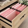 Adaline Café Lateral File Cabinet with Drawer Orchard Oak - Sauder: Open Shelf, Full Extension Slides - 4 of 4
