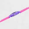 Girls' Disney Minnie Mouse Plastic Time Teacher Silicon Strap Watch - Pink - 3 of 4