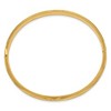 Black Bow Jewelry 6mm 14k Yellow Gold Florentine Engraved Hinged Bangle Bracelet, 8 Inch - 2 of 4
