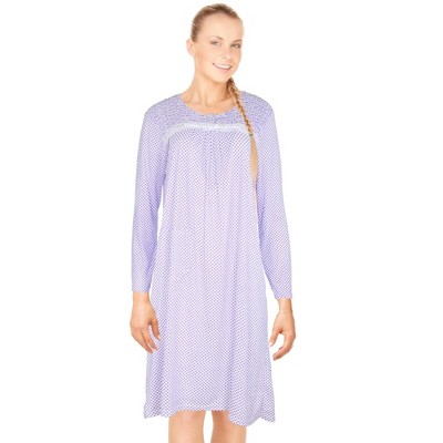 JEFFRICO Womens Long Sleeve Nightgowns Sleepwear Soft Pajama Dress Nightshirts